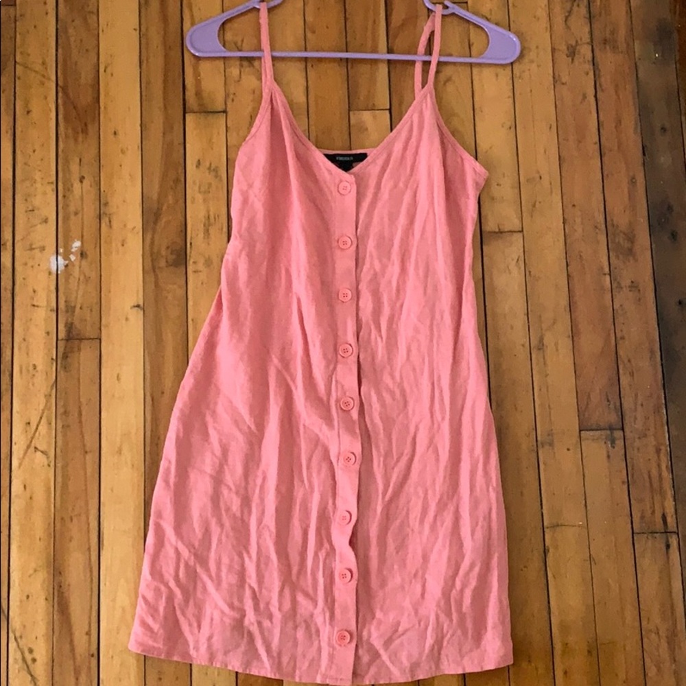 Pink Button-down Dress